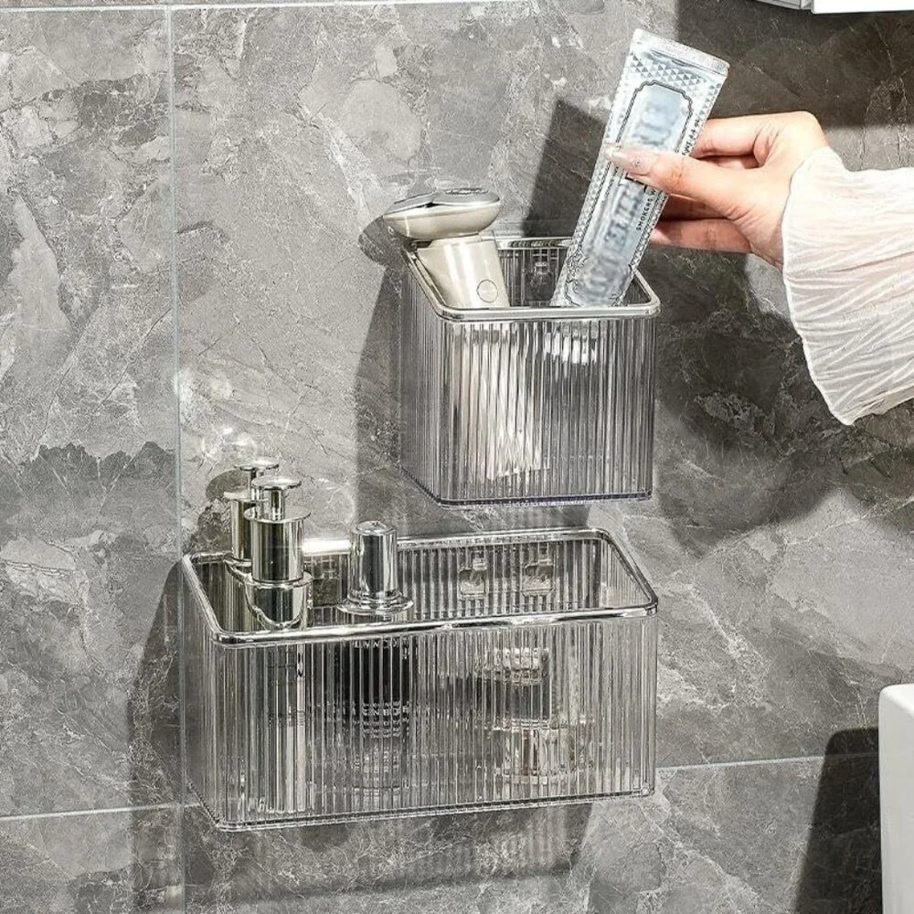 Rust-Proof Floating Shelves for Kitchen & Bathroom - No Drill, Easy Install